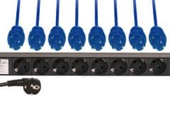 Multiprise de rack 1U (8 PC)