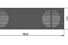 Panneau rack 2 ventilateurs