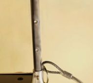 Pieds téléscopique avec platine soudée + élingue de sécurité pour micro Pieds téléscopique avec platine soudée + élingue de sécurité pour micro