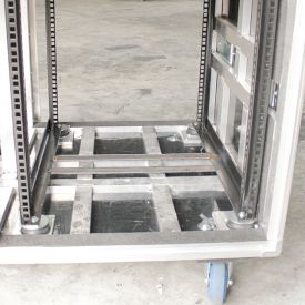 Vue structure flightcase touring format 19 pouces, version composite Vue structure flightcase touring format 19 pouces, version composite