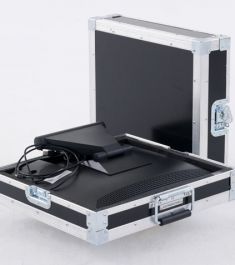 Flightcase type Valise composite Pour écran et accessoires, divers coloris Flightcase type Valise composite Pour écran et accessoires, divers coloris