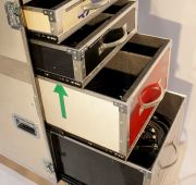 Flightcase avec tiroirs solides Flightcase avec tiroirs solides