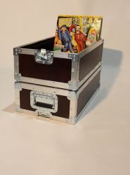 Flightcase pour disque vinyls finition mobilier Flightcase pour disque vinyls finition mobilier