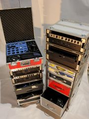 Empilement de flightcases 19 pouces Empilement de flightcases 19 pouces